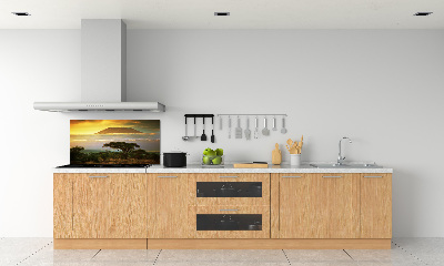 Glasrückwand für die küche Kilimandscharo, Kenia