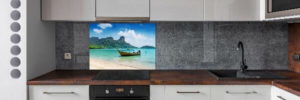 Küchen wandpaneel Boot