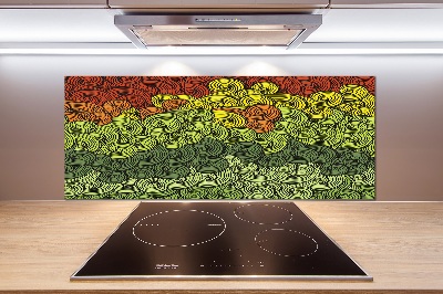 Küchen wandpaneel Bunte Wellen