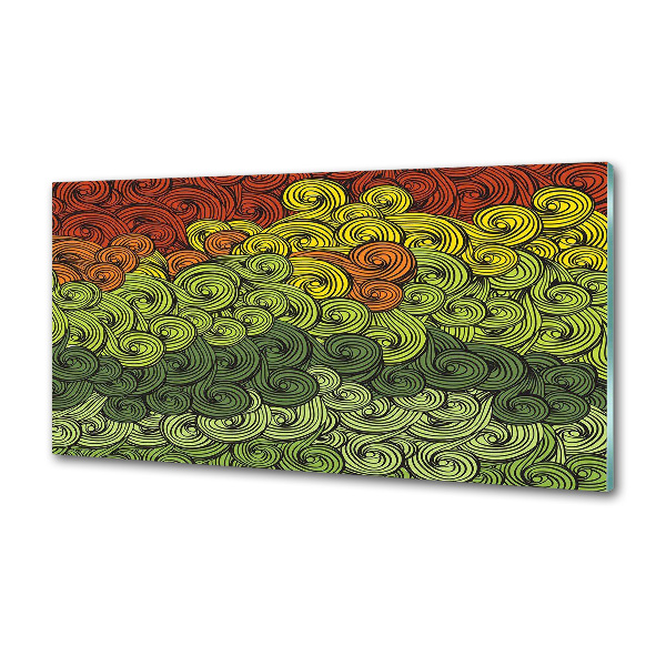 Küchen wandpaneel Bunte Wellen