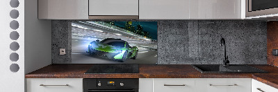 Platte für Küchenrückwand Rennfahrer