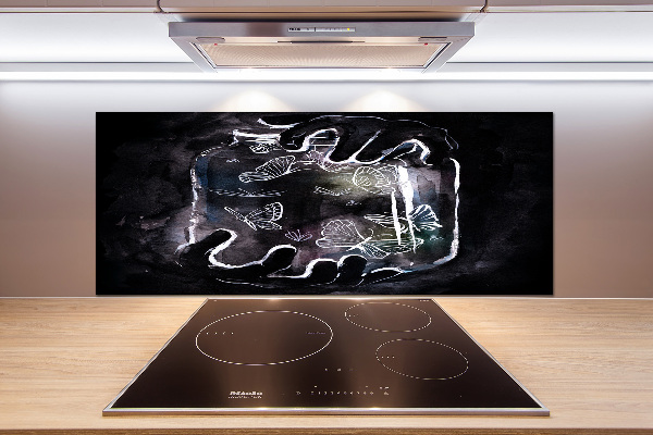 Glasrückwand für die küche Schmetterlinge im Glas