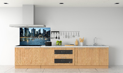 Platte für Küchenrückwand Singapur bei Nacht