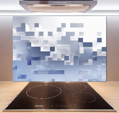 Platte für Küchenrückwand Würfelabstraktion