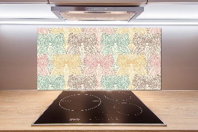 Glasrückwand für die küche Eulen