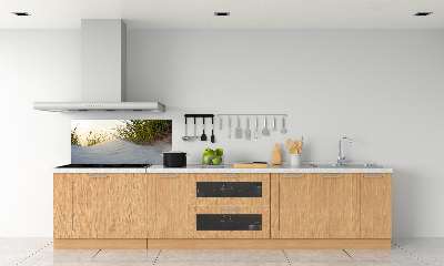 Glasrückwand für die küche Küstendünen