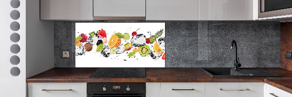Küchen wandpaneel Obst und Wasser