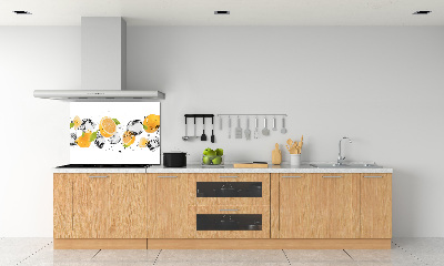 Platte für Küchenrückwand Zitrone und Wasser