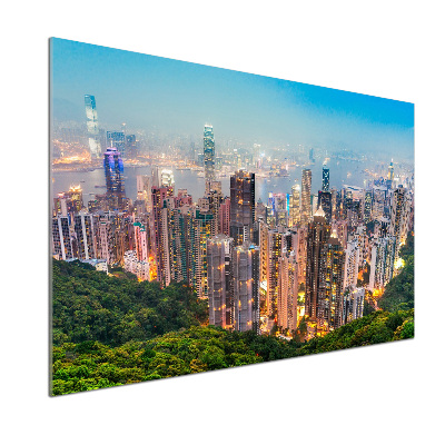 Glasrückwand für die küche Hongkong