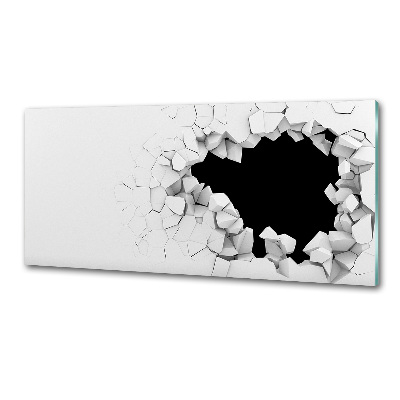 Glasrückwand für die küche Loch in der Wand