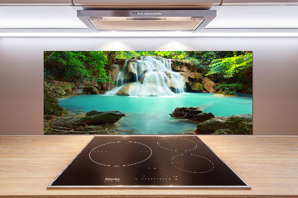 Glasrückwand für die küche Kaskade