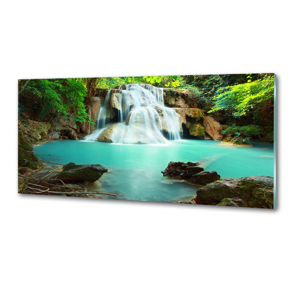 Glasrückwand für die küche Kaskade