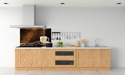 Glasrückwand für die küche Eine Tasse Kaffee