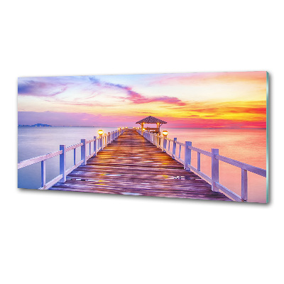 Küchen wandpaneel Holzsteg