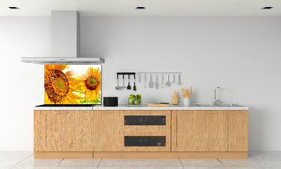 Küchen wandpaneel Sonnenblumen