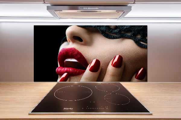 Glasrückwand für die küche Spitzenmaske