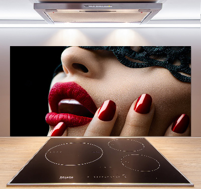 Glasrückwand für die küche Spitzenmaske