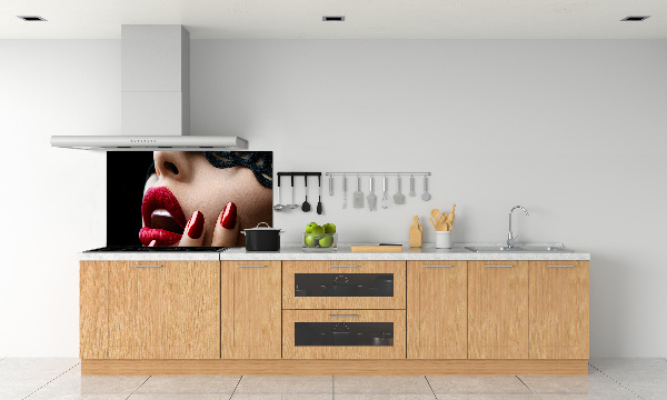 Glasrückwand für die küche Spitzenmaske