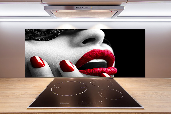 Platte für Küchenrückwand Spitzenmaske