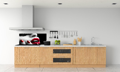 Platte für Küchenrückwand Spitzenmaske