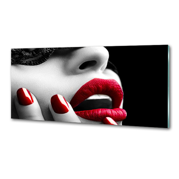 Platte für Küchenrückwand Spitzenmaske