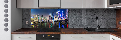 Platte für Küchenrückwand Dubai bei Nacht