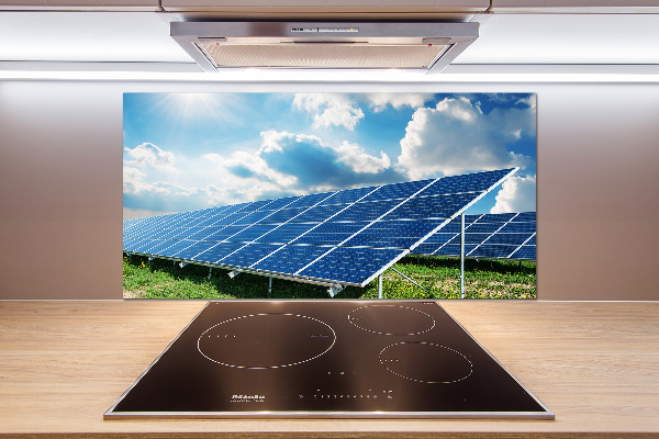 Platte für Küchenrückwand Solarbatterien
