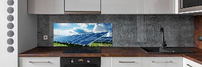 Platte für Küchenrückwand Solarbatterien