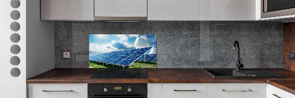 Platte für Küchenrückwand Solarbatterien