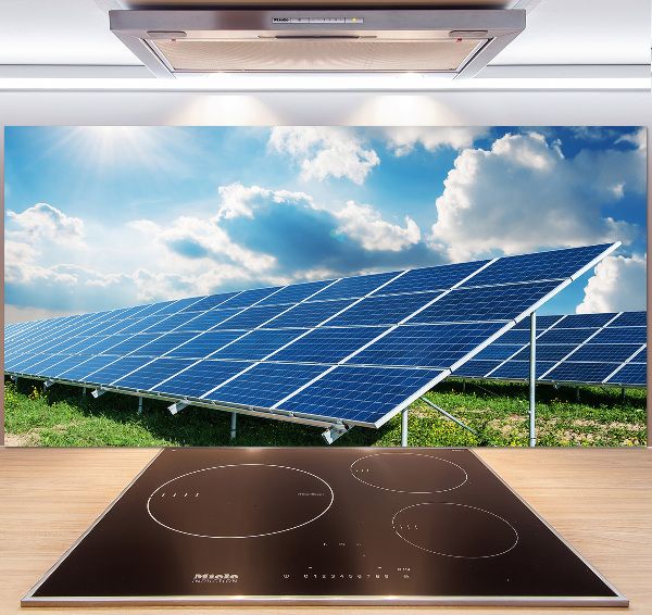 Platte für Küchenrückwand Solarbatterien