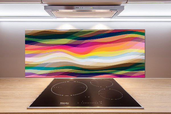 Platte für Küchenrückwand Abstrakte Wellen