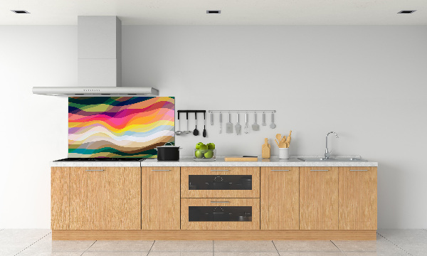 Platte für Küchenrückwand Abstrakte Wellen