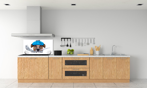 Küchen wandpaneel Kranker Hund