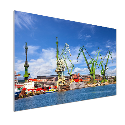 Platte für Küchenrückwand Werft in Danzig