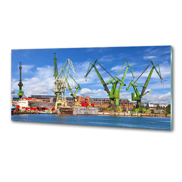 Platte für Küchenrückwand Werft in Danzig