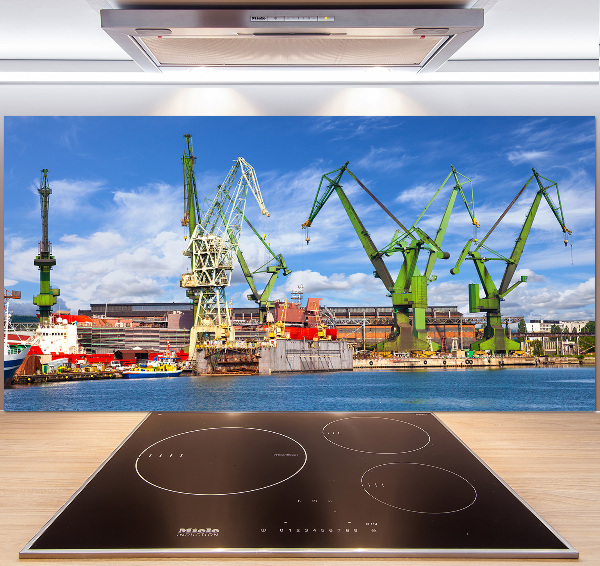 Platte für Küchenrückwand Werft in Danzig