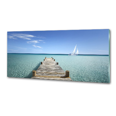 Küchen wandpaneel Holzsteg