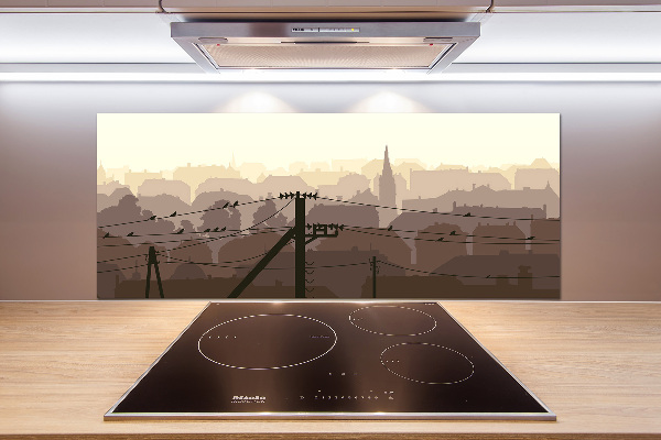 Platte für Küchenrückwand Stadtgrenze