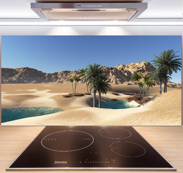 Glasrückwand für die küche Oase