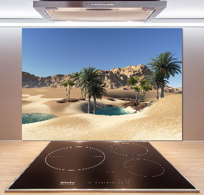 Glasrückwand für die küche Oase