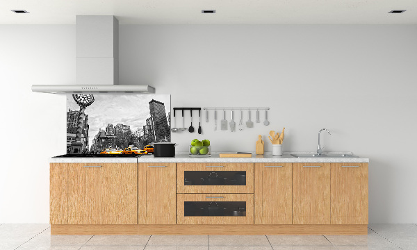 Glasrückwand für die küche New Yorker Taxis