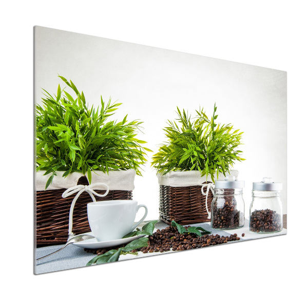 Glasrückwand für die küche Kaffeehaus-Thema