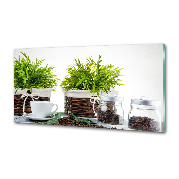 Glasrückwand für die küche Kaffeehaus-Thema