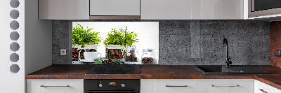 Glasrückwand für die küche Kaffeehaus-Thema