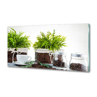 Glasrückwand für die küche Kaffeehaus-Thema