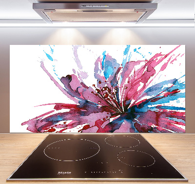 Küchen wandpaneel Abstrakte Blume