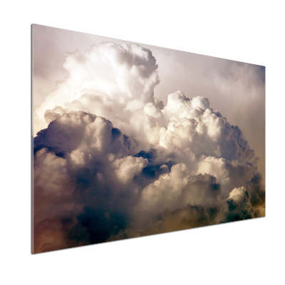 Glasrückwand für die küche Wolken am Himmel