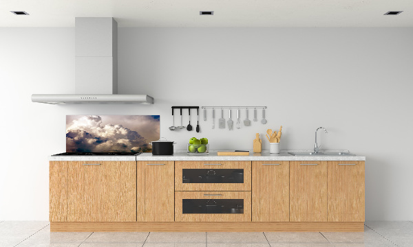 Glasrückwand für die küche Wolken am Himmel