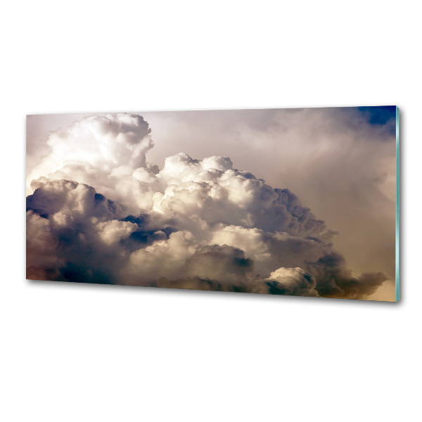 Glasrückwand für die küche Wolken am Himmel
