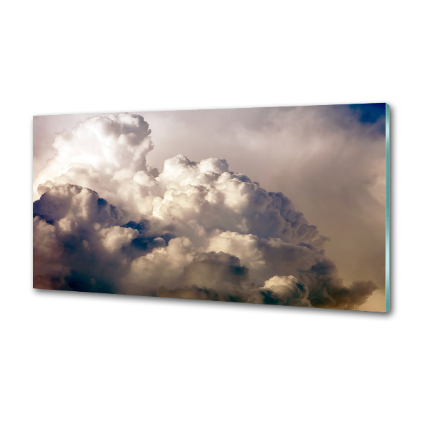 Glasrückwand für die küche Wolken am Himmel